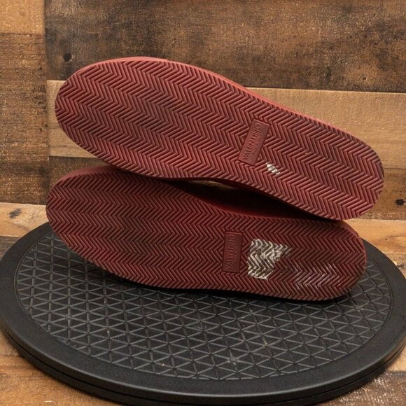 VALENTINO MONOGRAM RED LEATHER MENS SHOES SNEAKERS STREETWEAR LOW SIZE 9.5 - Picture 4 of 9